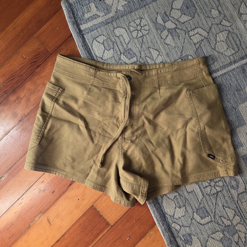Prana Women's Cargo Shorts in Tan